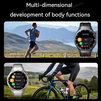 Novo Relógio Inteligente Masculino 2025 // Relógio 5 Pro // Tela AMOLED 1.52 // Chamada Bluetooth // Trajetória GPSM / NFC // Frequência Cardíaca Dinâmica // Relógios Inteligentes Island