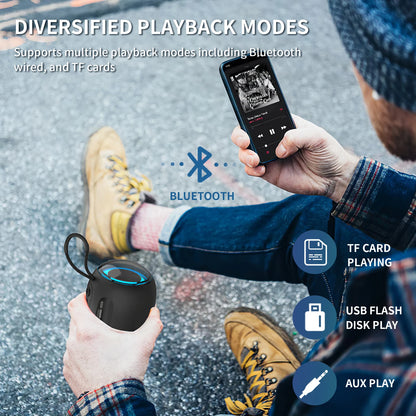 Caixa de Som Bluetooth Portátil Sem Fio p/ Esportes ao Ar Livre // XTUGA RGB Reprodutor de Áudio Portátil para Música // USB, Bluetooth, p/ Festas e Rádio