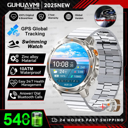 Novo Smartwatch Esportivo T-REX3 p/ Atividades ao Ar Livre (2026) com Tela HD // Resistente à Água 10ATM // Monitoramento de Oxigênio no Sangue e Chamadas