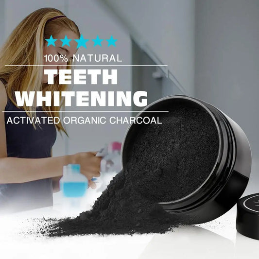 Pó Força B4Z9 Carvão Ativado Orgânico // Clareador Dental Natural 30g  // Pó p/ Limpeza dos Dentes // Higiene Bucal,