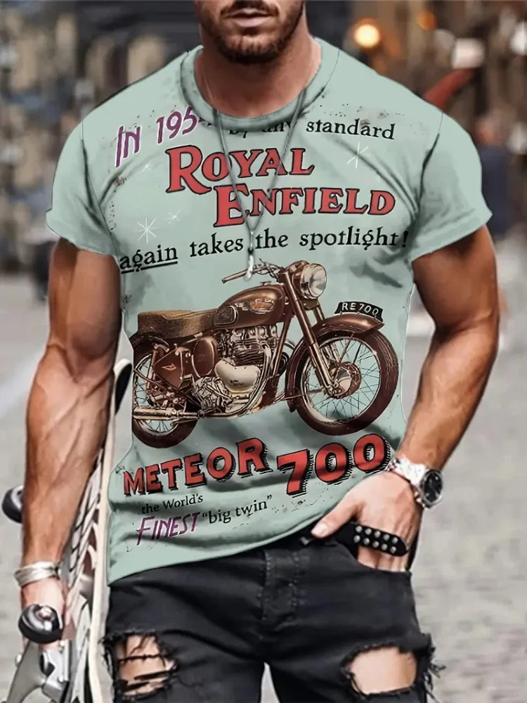 Camiseta Masculina de Verão Criativa // Com Gola Redonda e Manga Curta // Estampa de Cubo Mágico Derretendo // Modelo Casual e Moderno // Ideal p/ Atividades ao Ar Livre.
