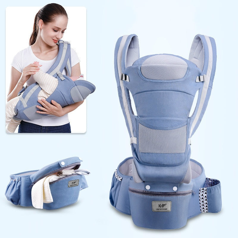 Mochila Ergonômica para Transporte de Bebê de 0 a 48 meses // Prática e Segura, Deixa a Mamãe e o Bebê bem Confortáveis!!!