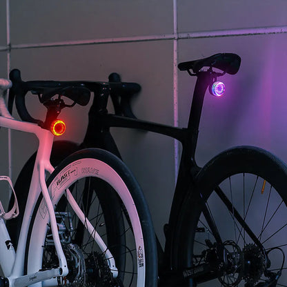 Luz Traseira Colorida p/ Bicicleta de Estrada WEST BIKING // Bicicleta Night Riding Luz do Sensor de Freio // Luz de Advertência para Bicicleta de Montanha // Equipamento de Ciclismo