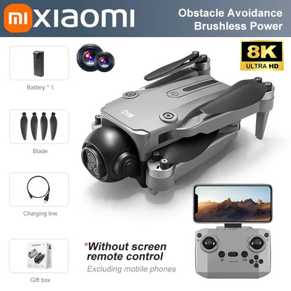 Xiaomi D18 GPS UAV 8K Aerial HD Dual Camera Photography Intelligent Obstacle Avoidance Brushless Power 5G WIFI GPS Return VR UAV