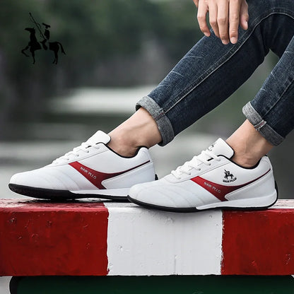 Sapatos Masculinos // Calçados Esportivos Baixos // Simples e Modernos // Tênis de Couro