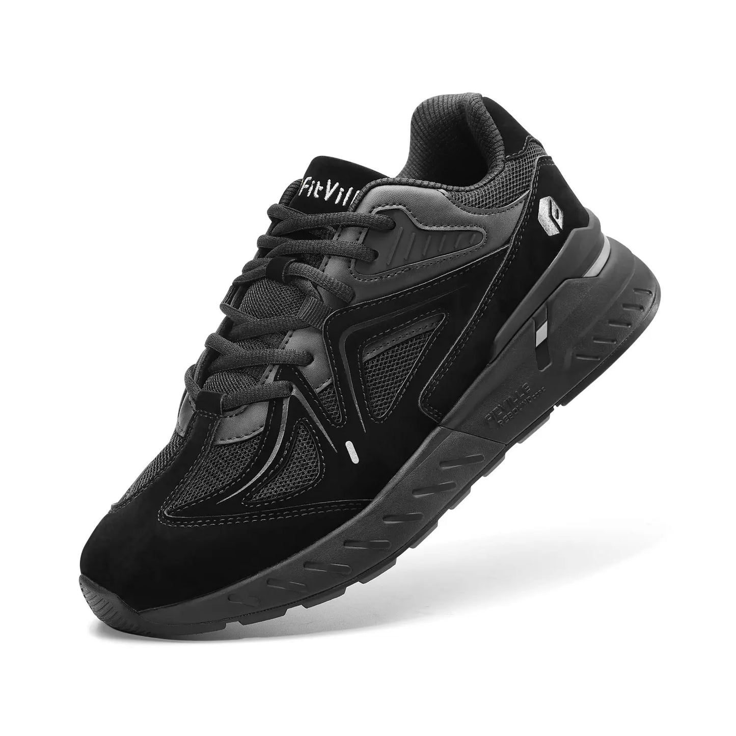 Tênis de Caminhada Masculino FitVille // Largo e Leve // Ideal p/ Pés Planos // Com Ajuste no Arco do Pé // Alívio da Dor no Calcanhar e Antiderrapante.