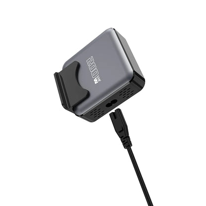 Carregador de Nitreto de Gálio de 200 W de Alta Eficiência p/ Mesa // Rápido e Seguro