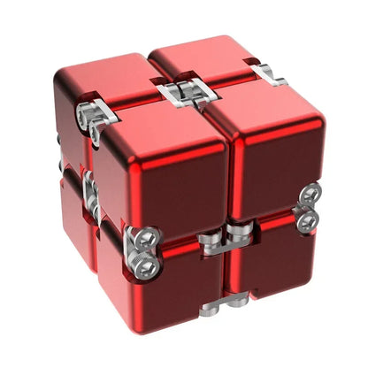 Cubo Mágico Infinito de Metal c/ Design Moderno // Novo, Único e Aprimorado // Desmontável e Montável // Brinquedo p/ Desenvolvimento de Inteligência e Alívio de Estresse
