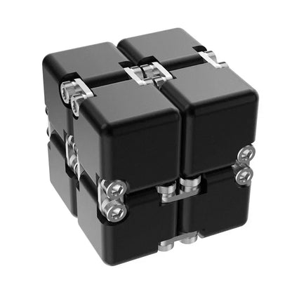 Cubo Mágico Infinito de Metal c/ Design Moderno // Novo, Único e Aprimorado // Desmontável e Montável // Brinquedo p/ Desenvolvimento de Inteligência e Alívio de Estresse