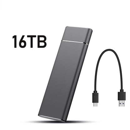 Unidade Externa de Disco Rígido de Alta Velocidade // SSD de 2 TB/20 TB/30 TB c/ Interface tipo C/USB 3.1 // Disco Rígido Portátil p/ PC, Laptop e MAC