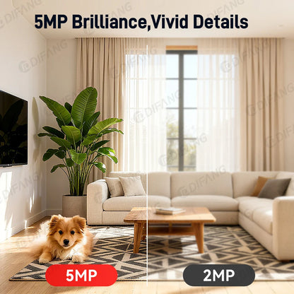 DIFANG  5K 10MP Wireless Video Baby Monitor Video Call Indoor Security Baby Nanny WiFi Pet Camera Home Surveillance O-Kam