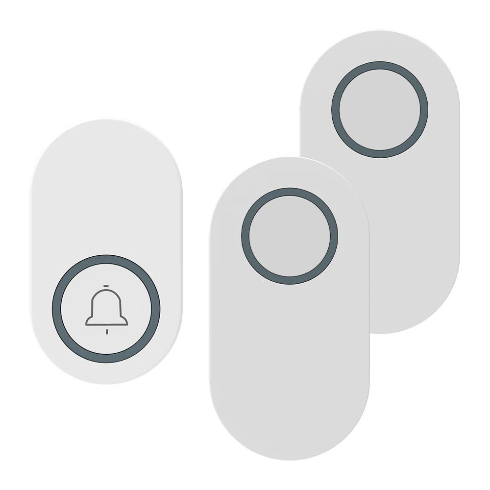 Campainha s/ Fio de Longo Alcance 150 m // 38 melodias // Alarme de Segurança Alimentado por Bateria CR2032