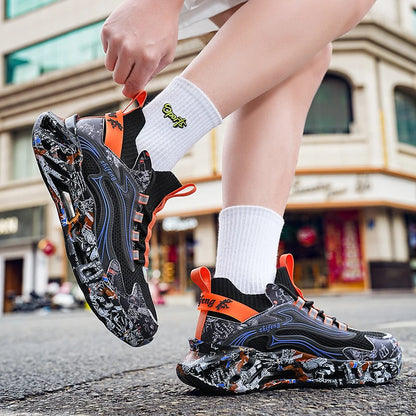 Tênis de Luxo Casuais Masculinos // Tênis de Corrida // Sapatos Respiráveis // Mocassins da Moda