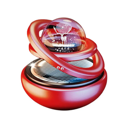 Difusor de Aromaterapia Giratório para Carro (Movido a Energia Solar) // Aromatizador e Perfumador de Ambiente Interno (Sem Pastilha)