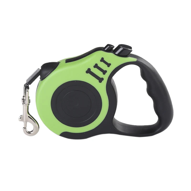 Coleira Retrátil Automática  e Durável de Nylon Forte p/ Cães // De 3m e 5m // Para Cães Pequenos, Médios e Grandes // Suprimentos p/ Animais de Estimação