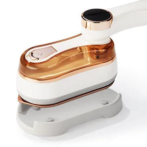 Ferro a Vapor Portátil, 1200W // Aquecimento em 15 Segundos // Rotação de 180° // Com Tela LCD (Branco)