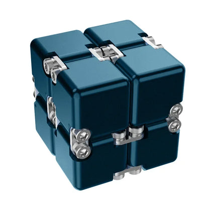 Cubo Mágico Infinito de Metal c/ Design Moderno // Novo, Único e Aprimorado // Desmontável e Montável // Brinquedo p/ Desenvolvimento de Inteligência e Alívio de Estresse