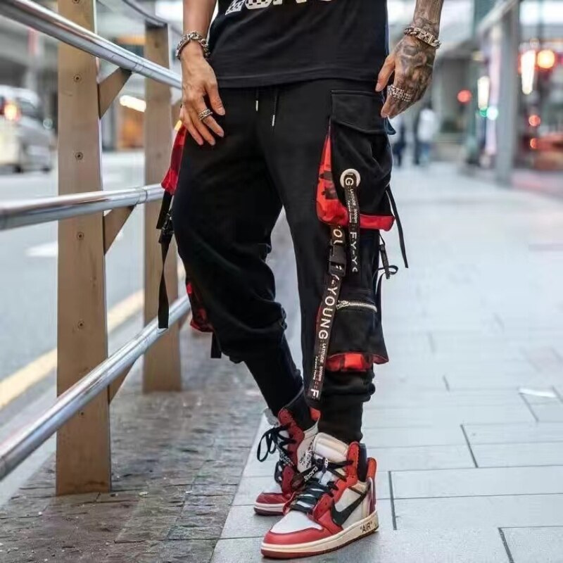 Hip Hop Cargo Pants Masculino // Street Wear Algodão Jogging // Moda Sweatpants Masculino Casual // Harlem Pants Summer Harajuku Pants // Linda Calça Hip Hop Cargo Pants