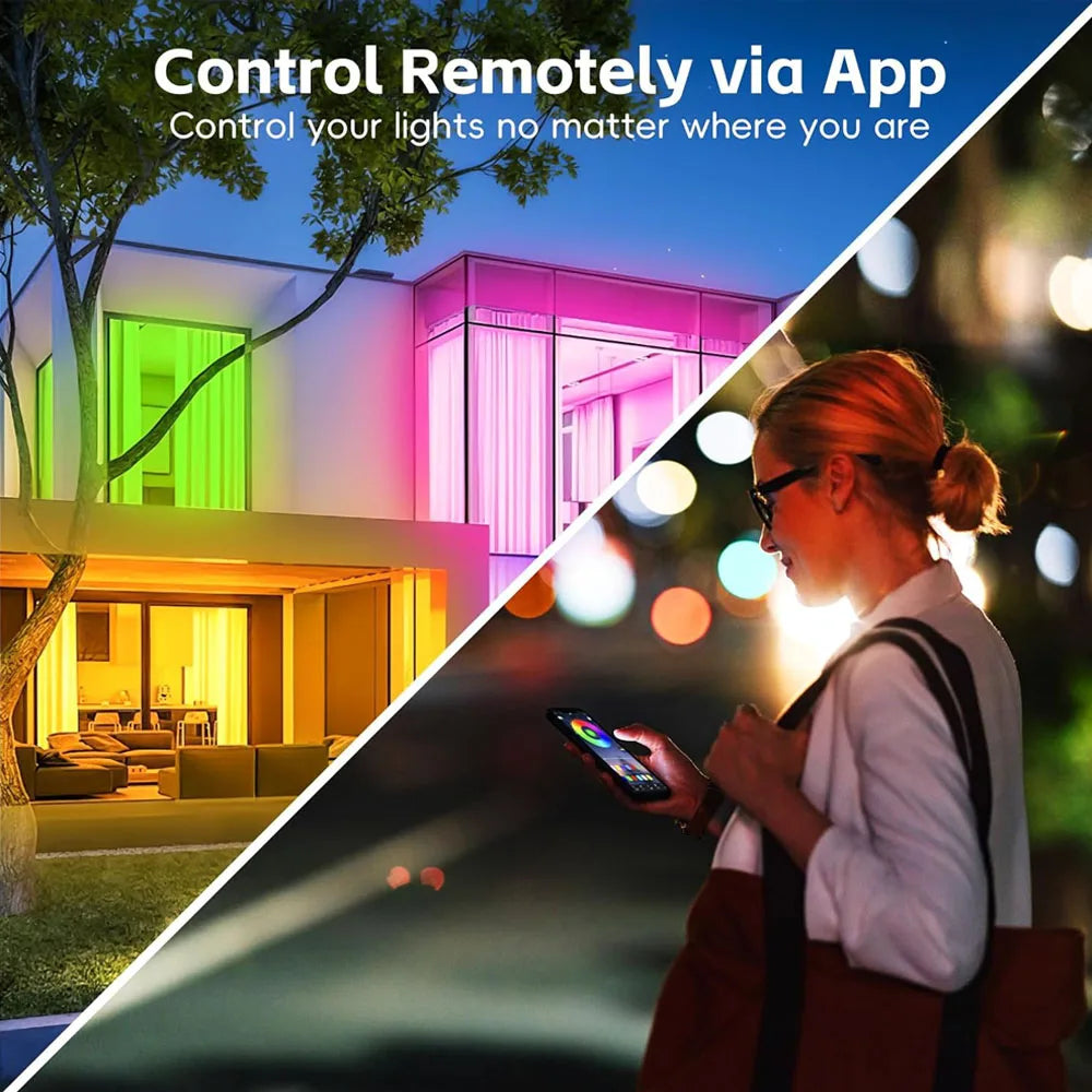 Fita de LED RGB Zigbee Tuya 12V 1m 2m 3m 4m 5m 10m Dimerizável // À Prova D'Água, Kit de Fita de LED // Compatível com Aplicativo Smart Life para Alexa Home Assistant