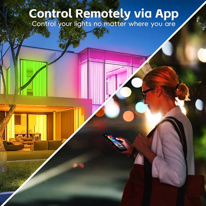 Fita de LED RGB Zigbee Tuya 12V 1m 2m 3m 4m 5m 10m Dimerizável // À Prova D'Água, Kit de Fita de LED // Compatível com Aplicativo Smart Life para Alexa Home Assistant