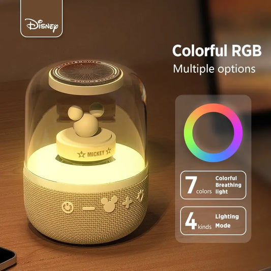 Disney S6 Alto-Falante Inteligente Bluetooth // Áudio Sem Fio Casa ou Ar Livre // Subwoofer Portátil Surround // Som de Alta Fidelidade