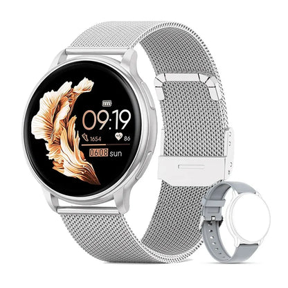 Smartwatch Feminino MEVADEN Y22 (1,32 polegadas) // Chamadas Bluetooth, Monitor de Saúde e Fitness