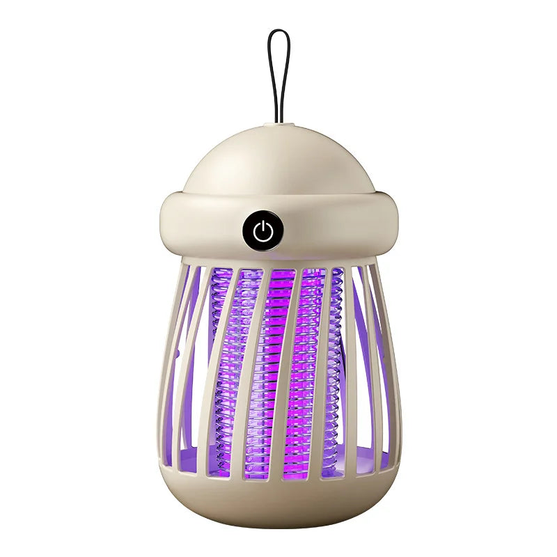 Mata-Mosquitos Recarregável via USB // Eletrocutador Elétrico // Armadilha de Sucção Portátil p/ uso Interno e Externo // Seguro p/ Crianças.