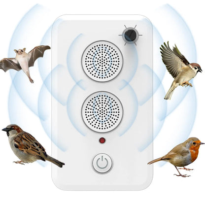 Dispositivo Ultrassônico Repelente de Animais // Repelente de Pássaros Ajustável p/ Areas Externas (a pilha)// Dispositivo Eletrônico Recarregável p/ Afastar Morcegos