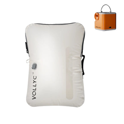 Saco de armazenamento a vácuo de 25L FLEXTAIL X VOLLYC EZYPACK // Saco Reutilizável p/ Guardar Roupas // Mochila de Viagem // Compressão de 85%.