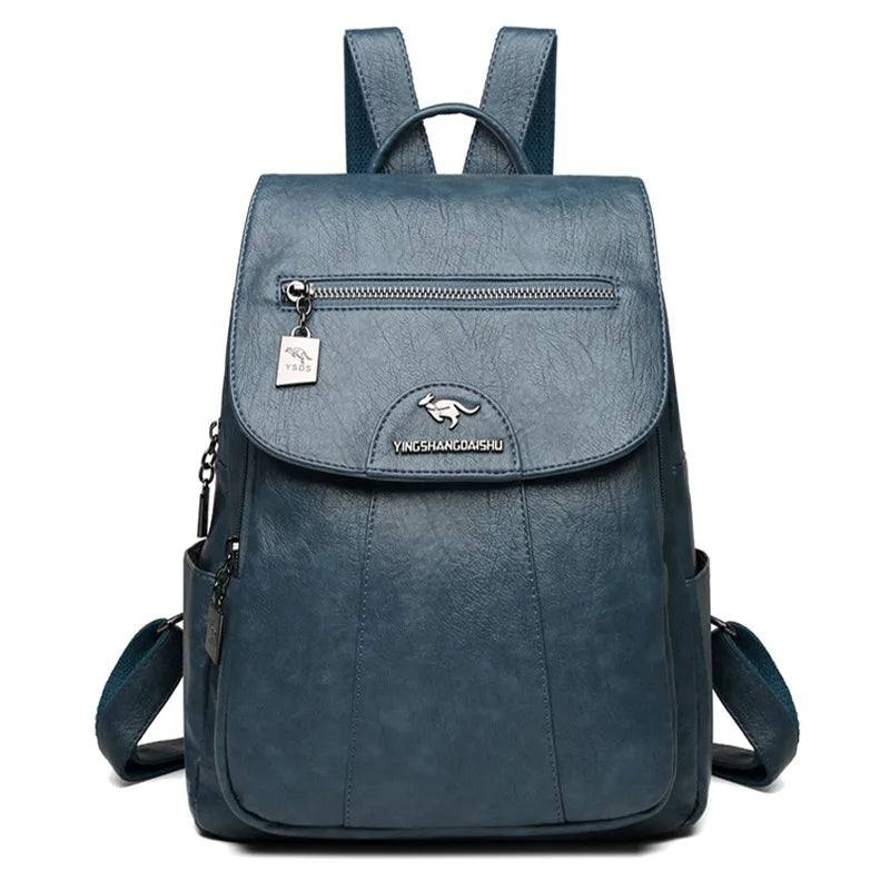Hot Sell Women Soft Leather Backpacks Vintage Female Shoulder Bags Sac a Dos Casual Travel Ladies Bagpack Mochilas School Bags