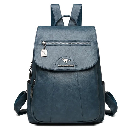Hot Sell Women Soft Leather Backpacks Vintage Female Shoulder Bags Sac a Dos Casual Travel Ladies Bagpack Mochilas School Bags