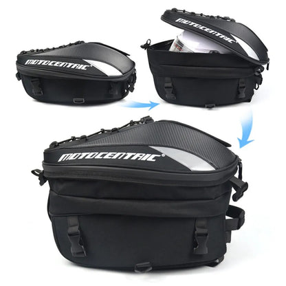 Bolsa Baú para Moto MOTOCENTRIC // Mochila de Alta Capacidade para Motocicleta // À Prova d'Água / Refletiva // Equipamento à Prova de Chuva