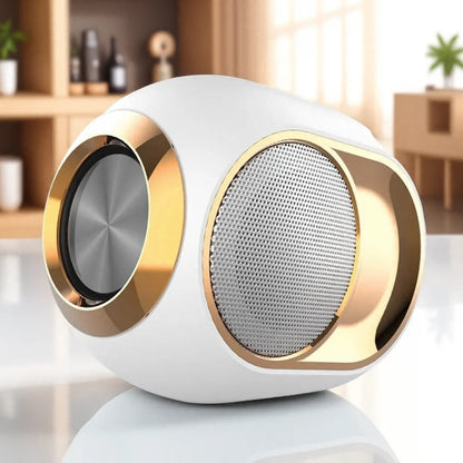 Caixa de Som Portátil Bluetooth Sem Fio TWS com Áudio Estéreo, Graves 3D, Resistente à Água, Chamadas em Modo Mãos-Livres e Acessórios para Reprodução de Música