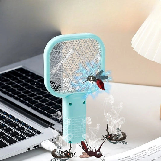 Mata-mosquitos elétrico recarregável, mata-insetos portátil para camping, áreas externas, casa, mata instantaneamente, carregamento USB, seguro para crianças
