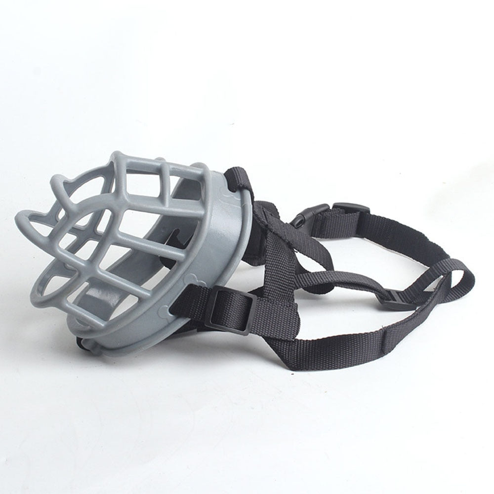 Focinheira de Silicone Macio para Cães de Estimação // Cesta Respirável, Confortável para Cães Pequenos, Médios, Grandes e X-Grandes