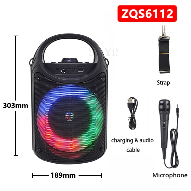 Coluna Sem Fio de 30 W // Alto-Falante Portátil Estéreo de Grande Potência // Maravilhoso Subwoofer, Alto-Falantes para Festas com Microfone