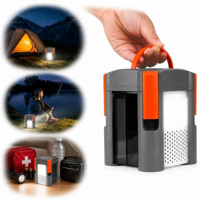 Lâmpada Portátil a Água Salgada BOZZYS – 72 Horas de Iluminação, Sem Necessidade de Bateria – Luz de Emergência para Camping, Pesca e Atividades ao Ar Livre