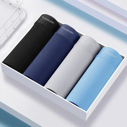 Cvoekular4/8pcs Homem // Boxer Underwaer Gelo // Seda Sous Vetement Homme