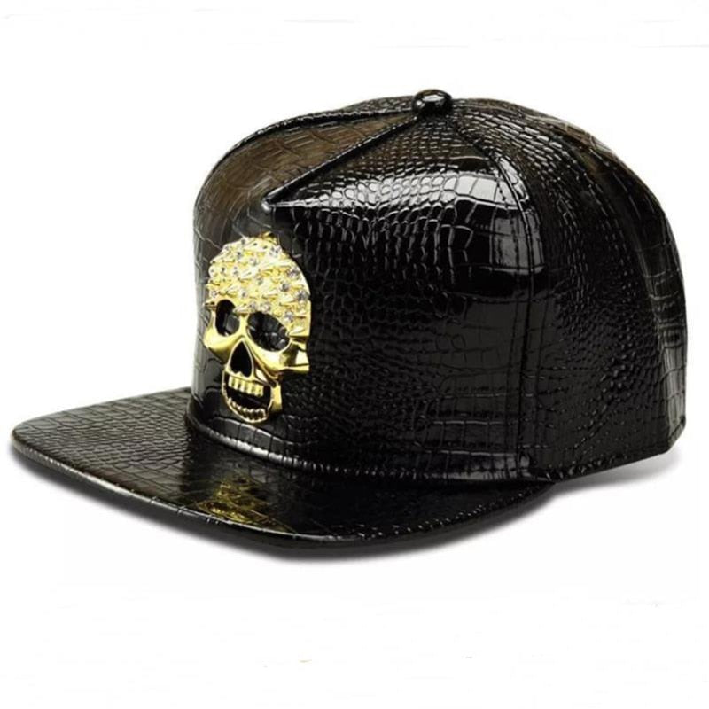 Boné de Beisebol Masculino Doitbest // Marca de Metal Hip-Hop // Boné de Couro / Dólar / Crânio // Lindos Chapéus Snapback // Gorros para Homens e Mulheres. Escolha já o seu!!!