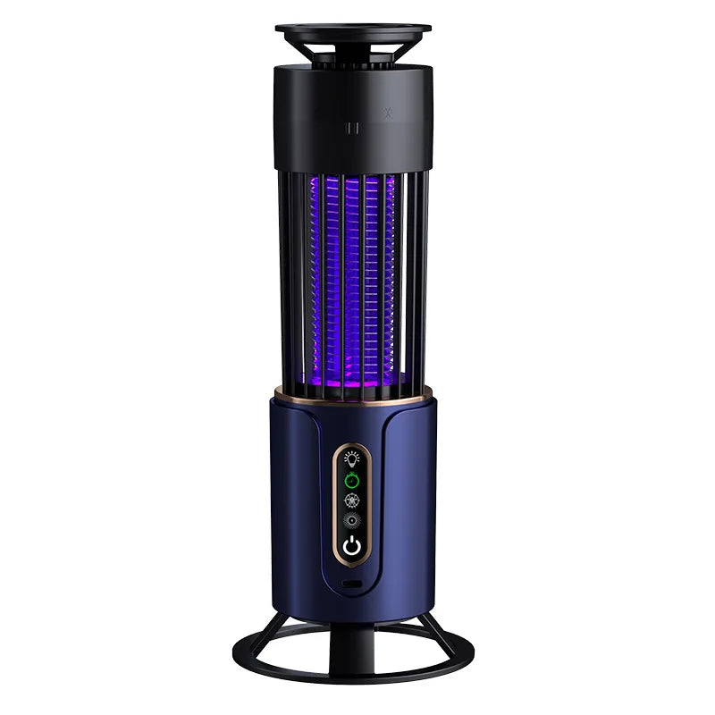 Mata-Mosquitos Recarregável via USB // Eletrocutador Elétrico // Armadilha de Sucção Portátil p/ uso Interno e Externo // Seguro p/ Crianças.
