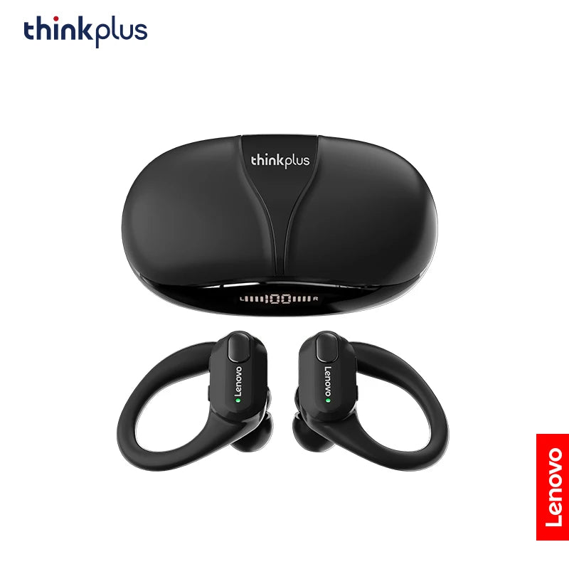 Fones de Ouvido Esportivos s/ Fio Lenovo XT80 Originais // Com Microfone // Display LED de Energia // Som Estéreo de Alta Fidelidade // Bluetooth 5.3 TWS