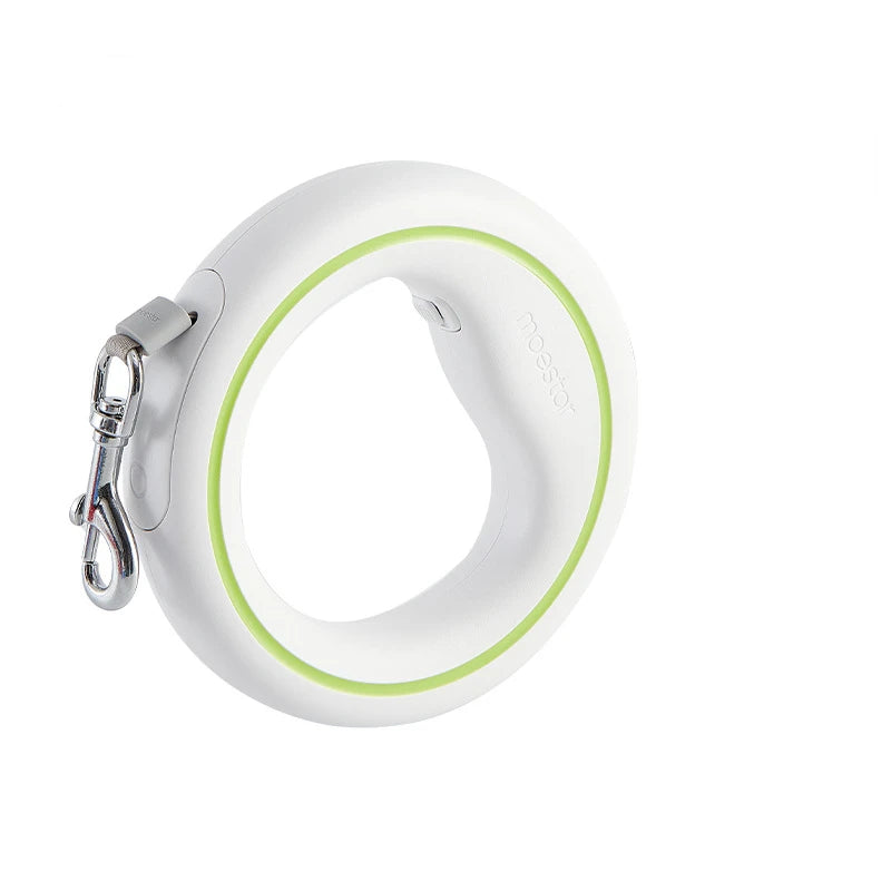 Guia Retrátil Moestar UFO 2 Lite // Fivela Metálica // Empunhadura Antiderrapante e Sistema de Freio/Trava com Uma Mão // Para Cães de Pequeno e Médio Porte