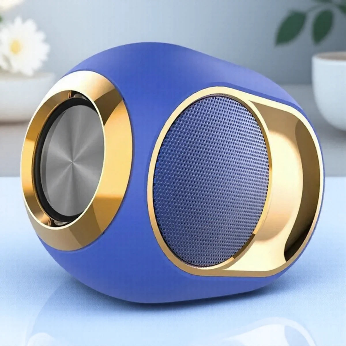 Caixa de Som Portátil Bluetooth Sem Fio TWS com Áudio Estéreo, Graves 3D, Resistente à Água, Chamadas em Modo Mãos-Livres e Acessórios para Reprodução de Música