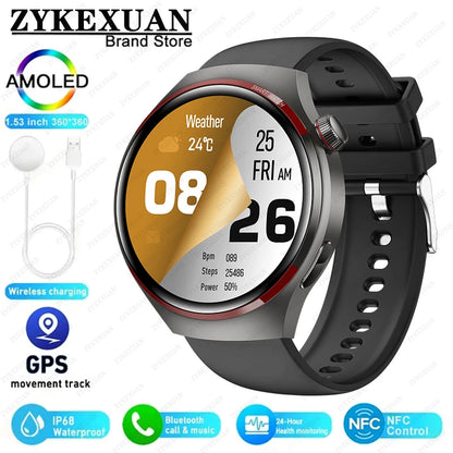 Novo Relógio Inteligente HUAWEI Watch 4 PRO 2025 Unissex // Tela AMOLED HD // Chamada Bluetooth // GPS, NFC // Frequência Cardíaca // Esportivo
