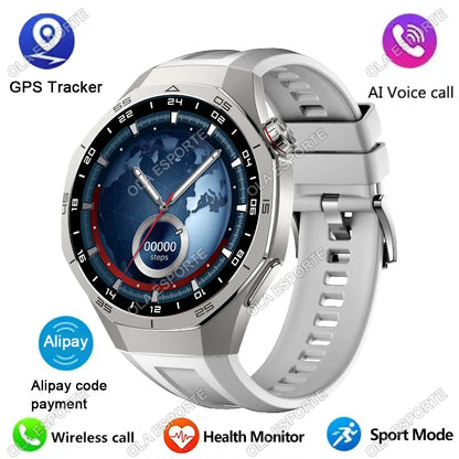 Novo Relógio Inteligente Masculino 2025 // Relógio 5 Pro // Tela AMOLED 1.52 // Chamada Bluetooth // Trajetória GPSM / NFC // Frequência Cardíaca Dinâmica // Relógios Inteligentes Island