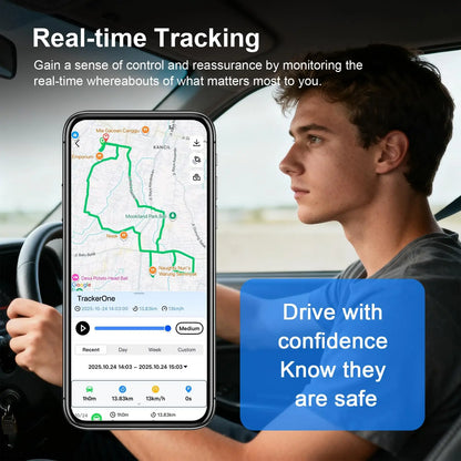 Rastreador GPS Veicular c/ Monitoramento em Tempo Real via Aplicativo // Dispositivo à Prova d'Agua c/ Função Antifurto p/ Carros, Caminhões e Motocicletas