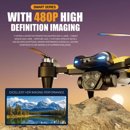 Drone Profissional M5 8K c/ Grande Angular // Três Câmeras // Prevenção de Obstáculos // GPS 5G // Posicionamento de Fluxo Óptico // Quadricóptero RC s/ Escovas