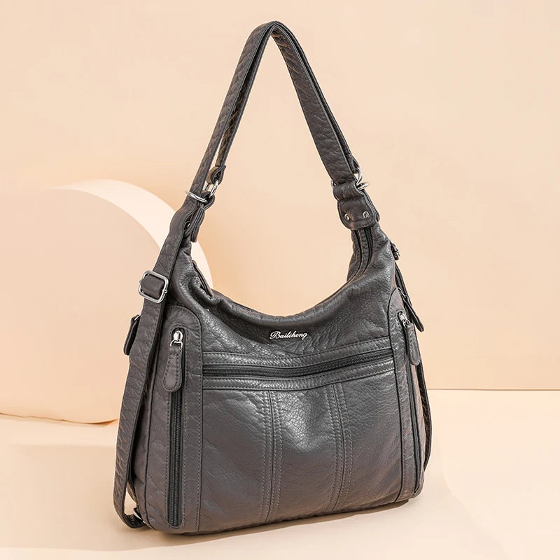 Bolsa Feminina de Couro do Plutônio Crossbody Annmouler 2024 // Grande Capacidade // Bolsa Ombro Multifuncional // Um Charme!!!