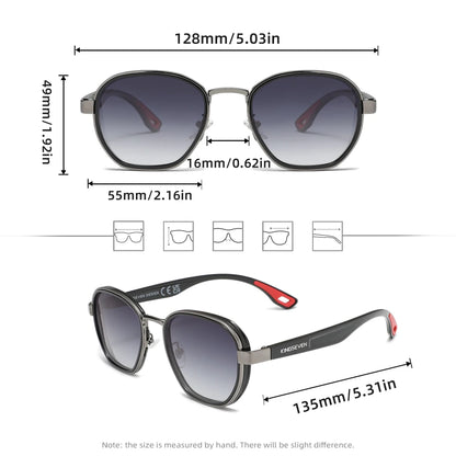 Óculos de Sol Masculinos Polarizados UV400 // Retrô / Luxuosos / Fashion / Femininos // Armação Redonda // Casual // Antirreflexo