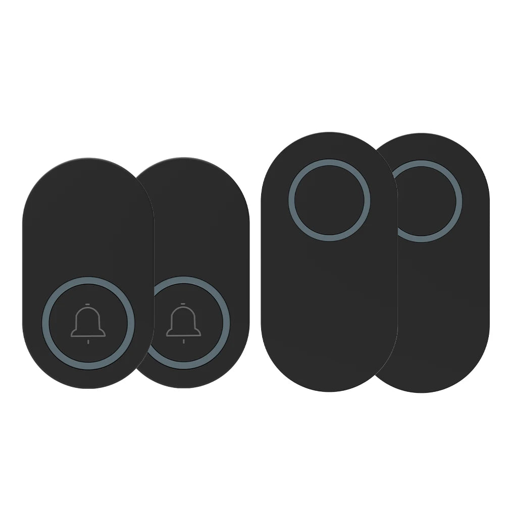 Campainha s/ Fio de Longo Alcance 150 m // 38 melodias // Alarme de Segurança Alimentado por Bateria CR2032